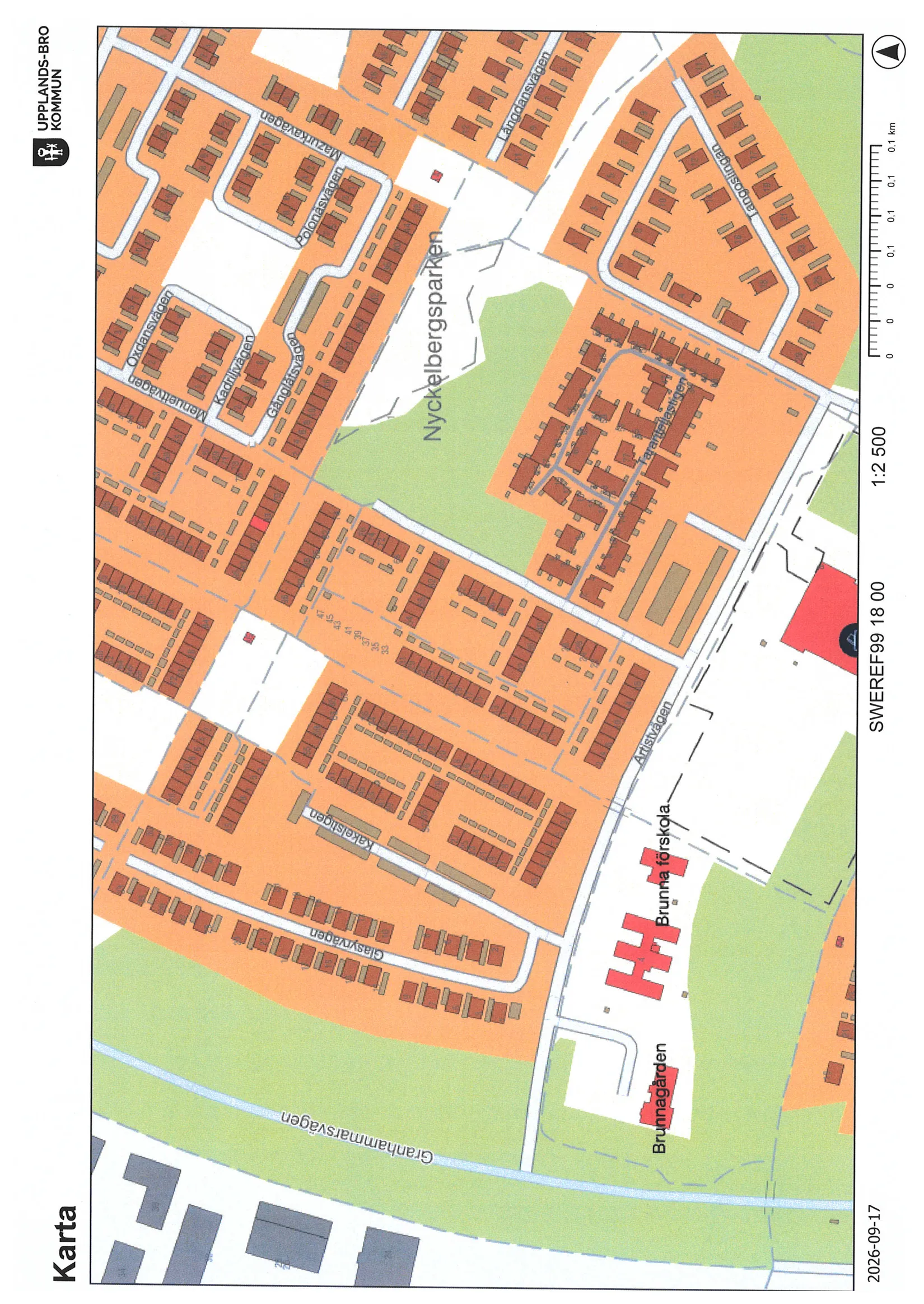 Radhus, Kakelstigen 12, Brunna, Upplands-Bro