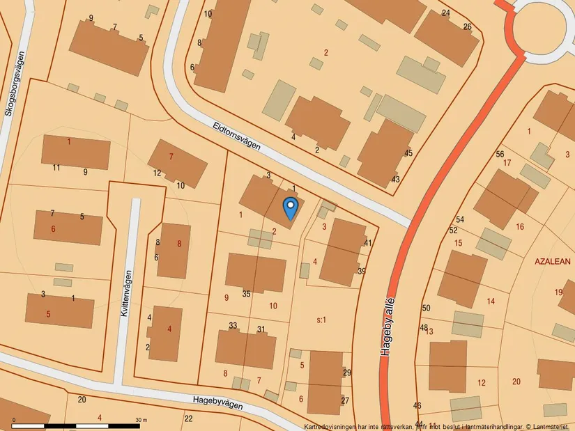 Radhus, Eldtornsvägen 1, Vistaberg, Huddinge