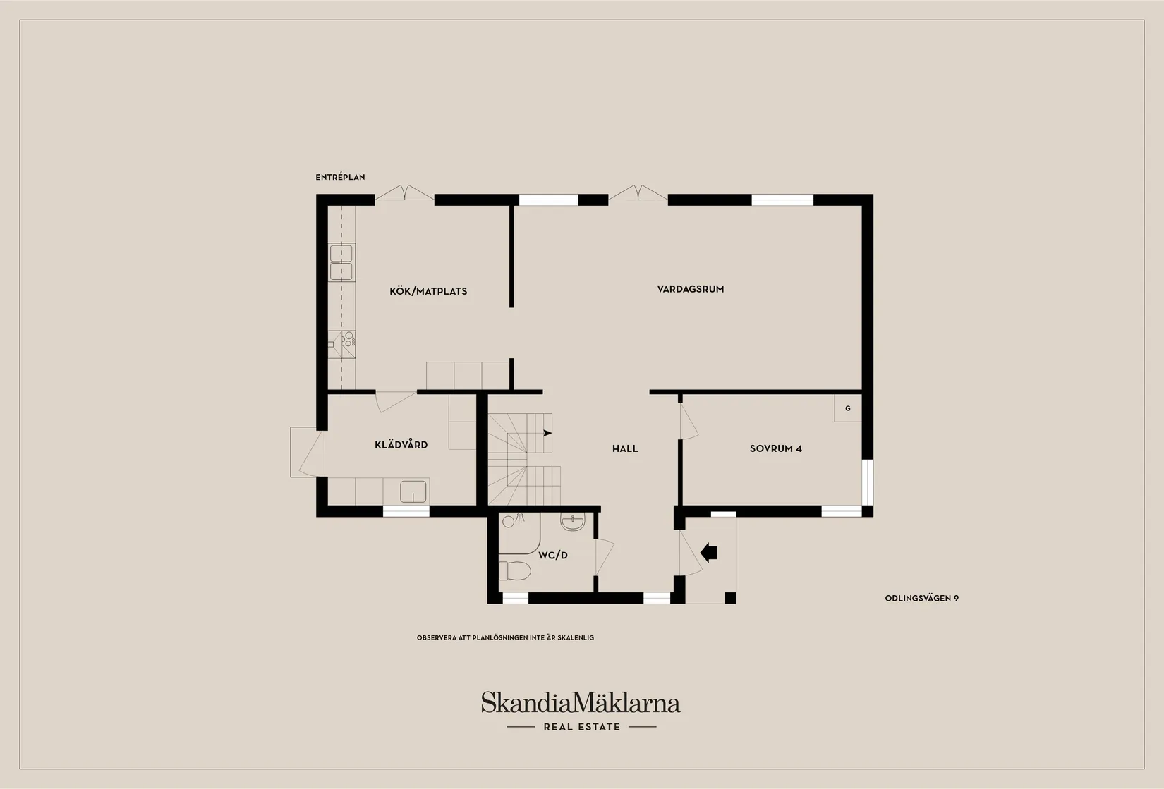 Villa, Odlingsvägen 9, Gullberna, Karlskrona