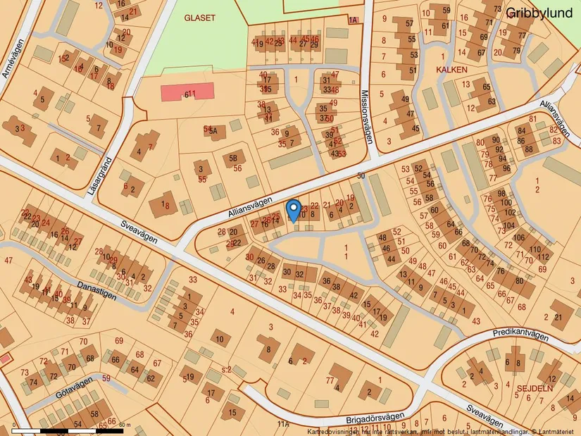 Radhus, Alliansvägen 12, Gribbylund, Täby