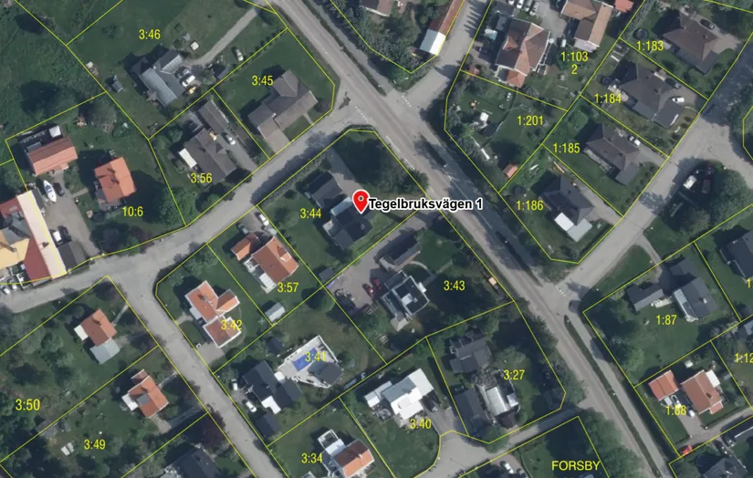 Villa, Tegelbruksvägen 1, Forsby, Gävle
