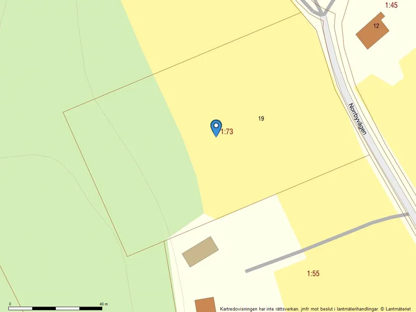 Tomt, Norrbyvägen 19, Brottby, Vallentuna