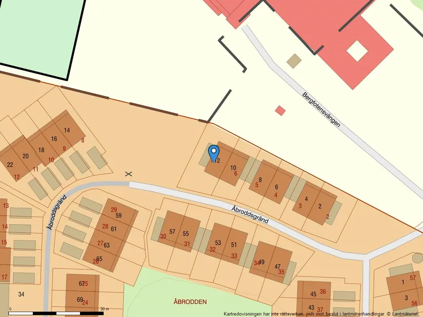 Radhus, Åbroddsgränd 12, Västra Farmarstigen, Tyresö
