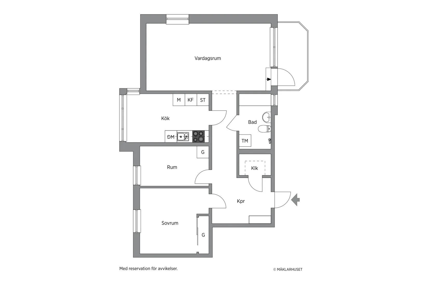 Bostadsrätt, Flogstavägen 5C (Lgh 1201), Ekeby/Flogsta, Uppsala