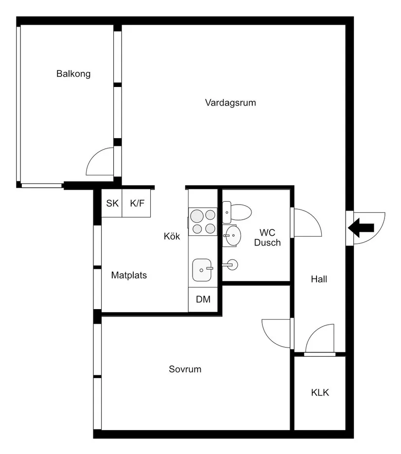 Bostadsrätt, Skjutbanegatan 10c, Haga, Västerås