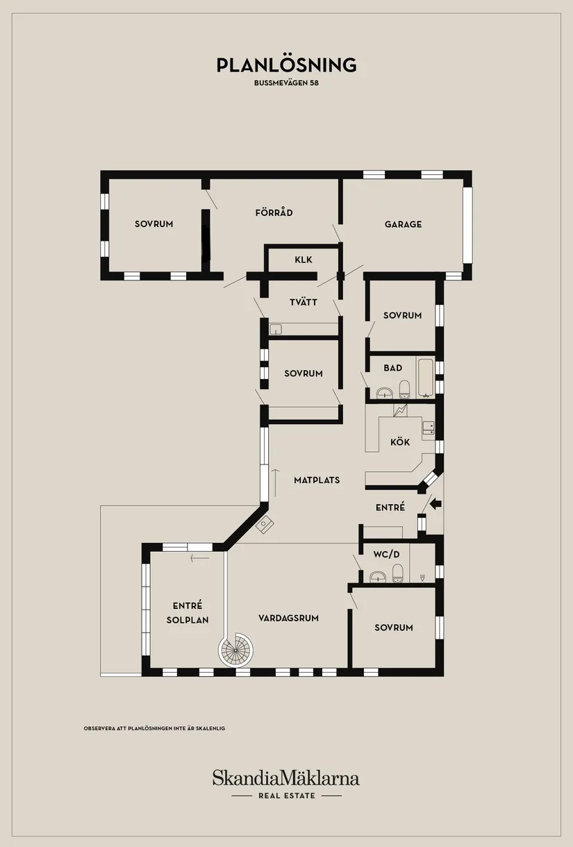 Villa, Bussmevägen 58, Nybrostrand, Ystad