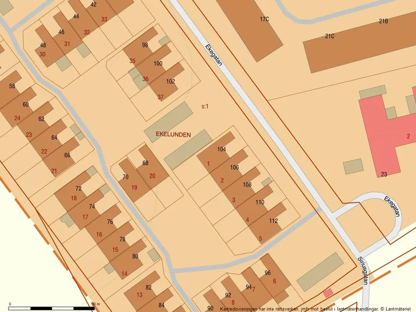 Radhus, Ekegatan 104, Simrislund, Simrishamn