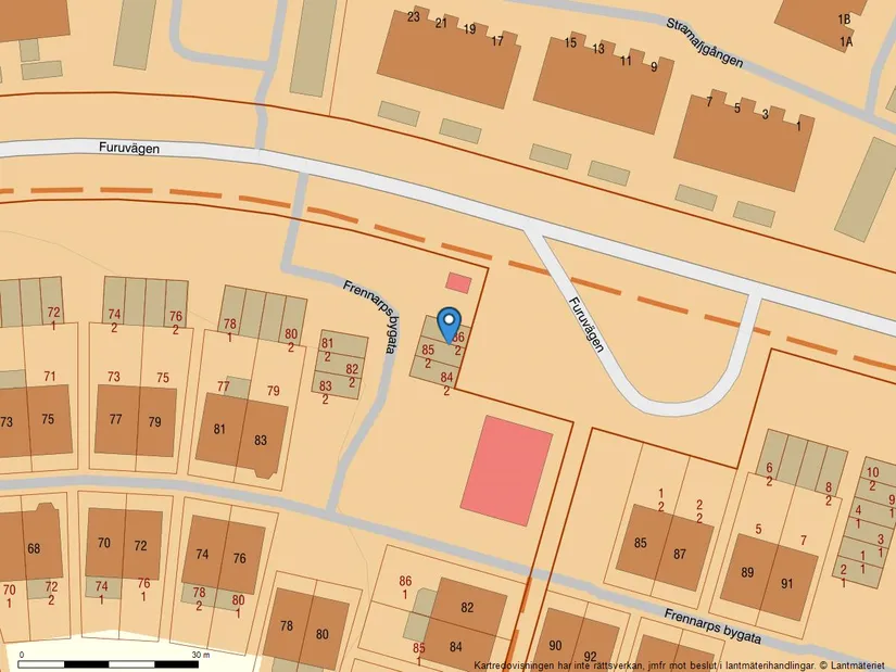 Radhus, Frennarps bygata 82, Frennarp, Halmstad