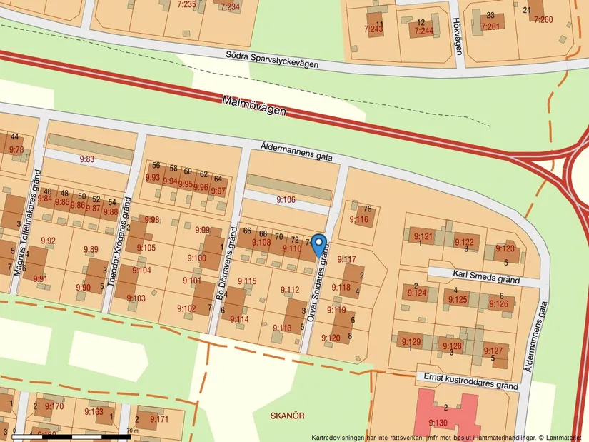 Radhus, Åldermannens gata 74, Skanör, Vellinge