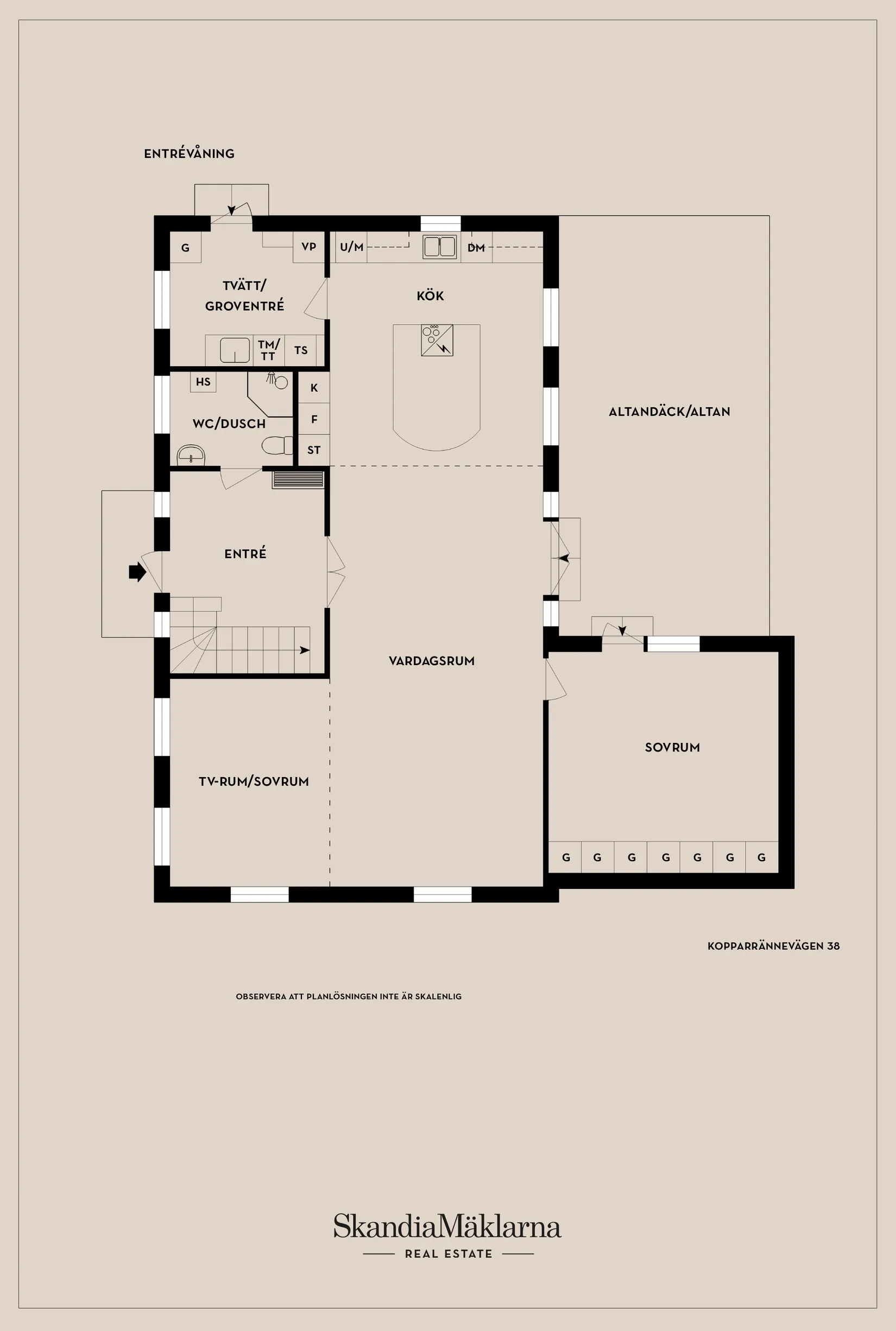 Villa, Kopparrännevägen 38, Skillingenäs, Karlskrona