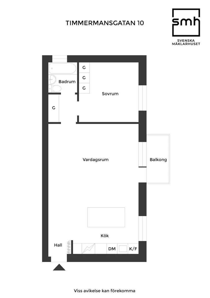 Bostadsrätt, Timmermansgatan 10, Väster, Landskrona