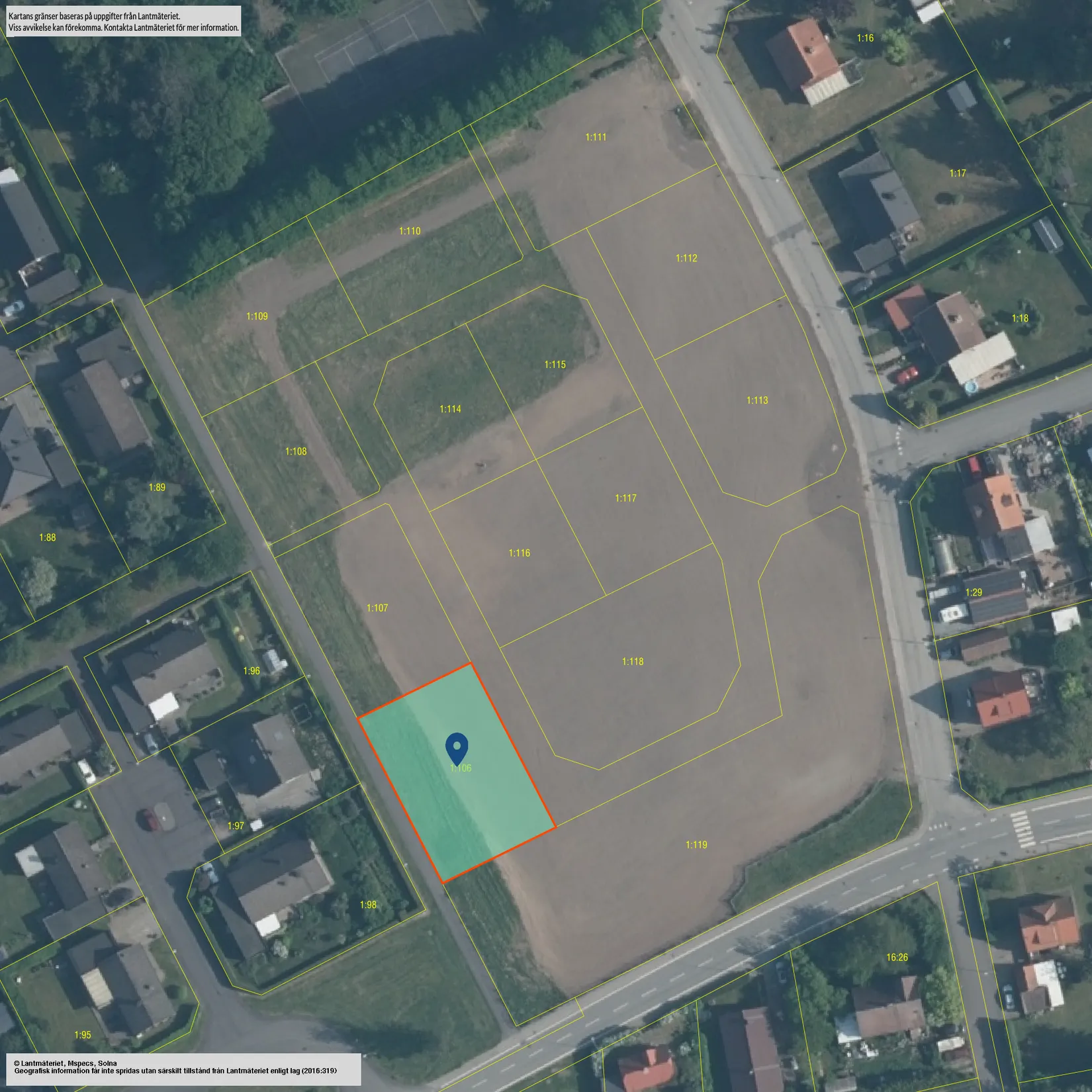 Tomt, SKURUP ÖRSJÖ 1:106, Örsjö, Skurup