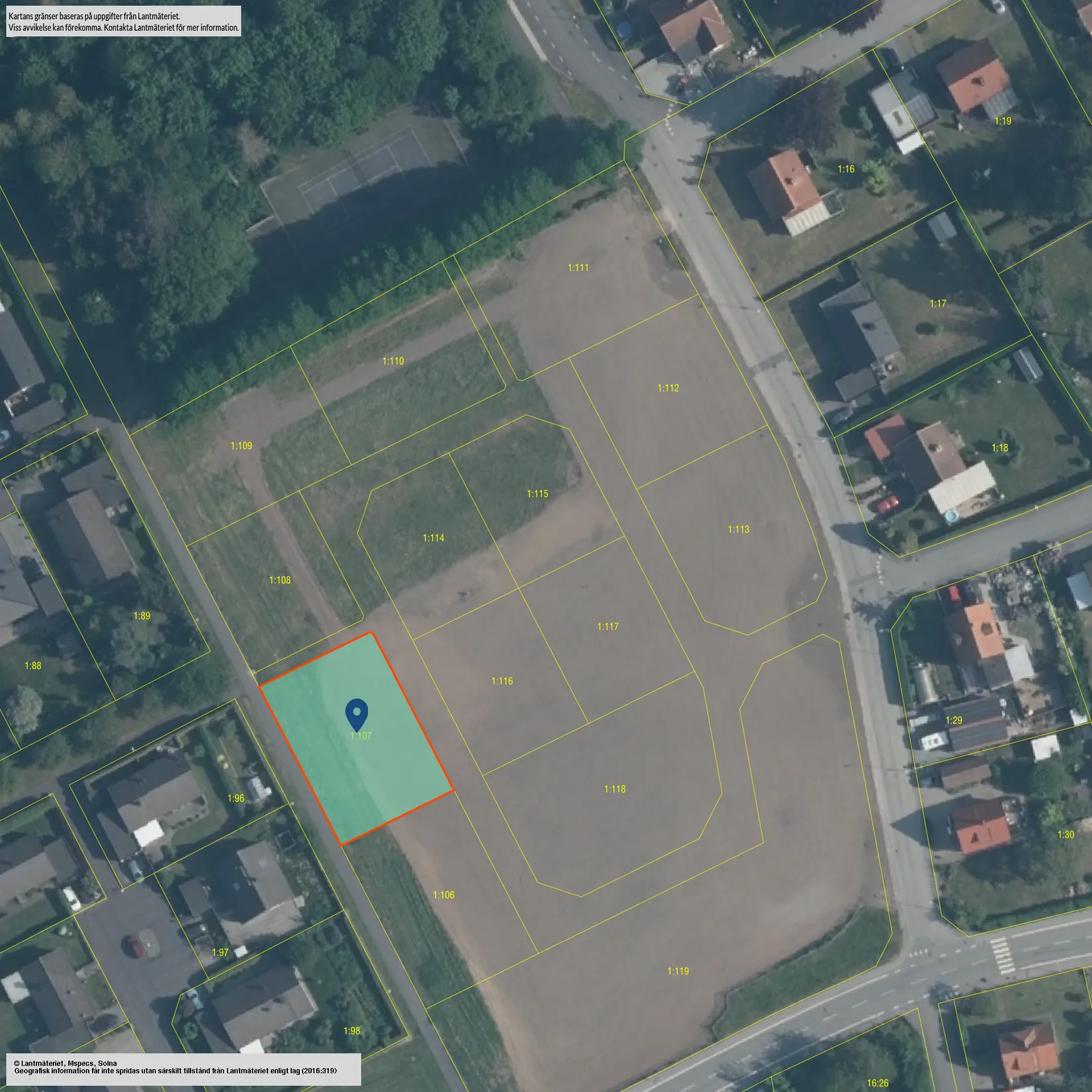Tomt, SKURUP ÖRSJÖ 1:107, Örsjö, Skurup