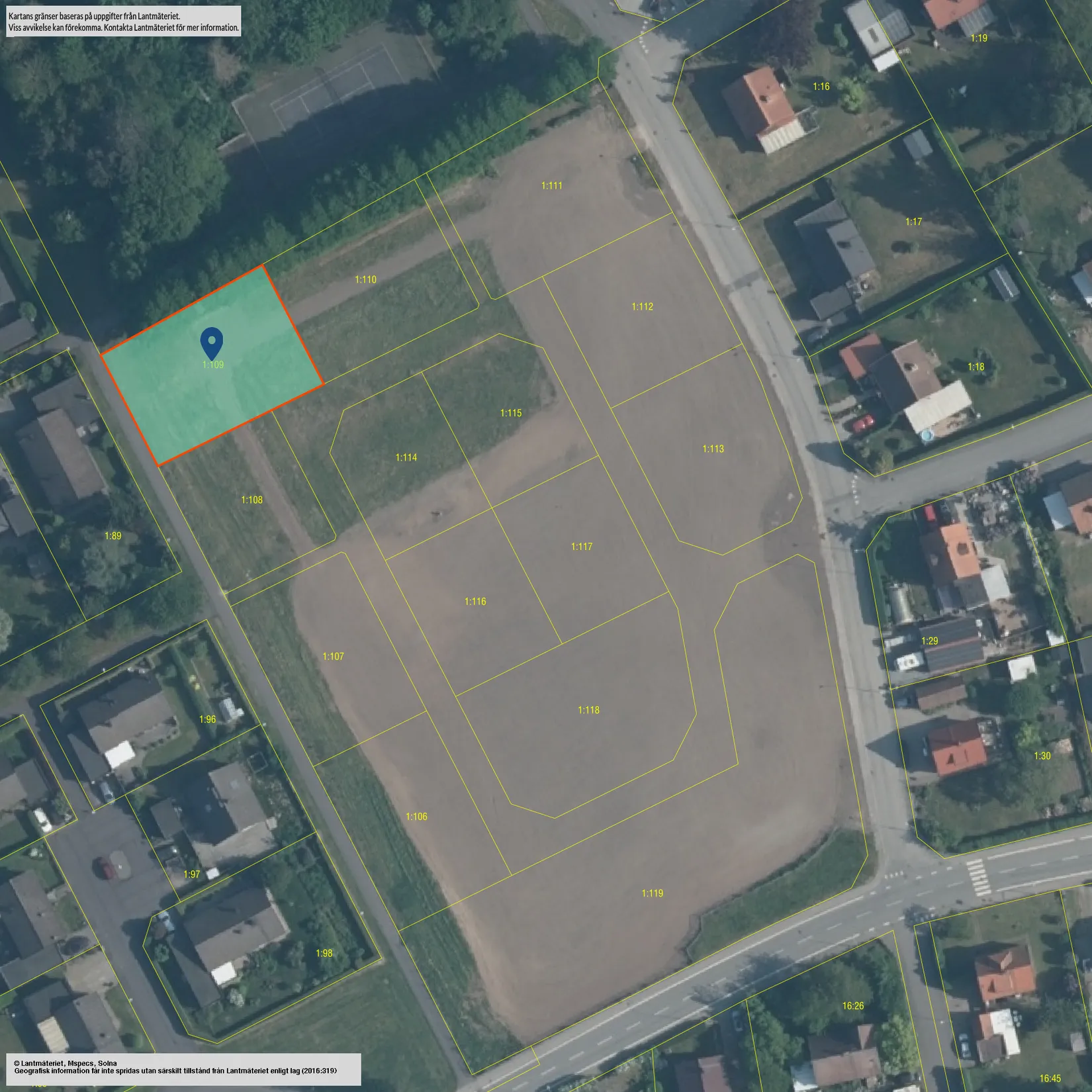 Tomt, SKURUP ÖRSJÖ 1:109, Örsjö, Skurup