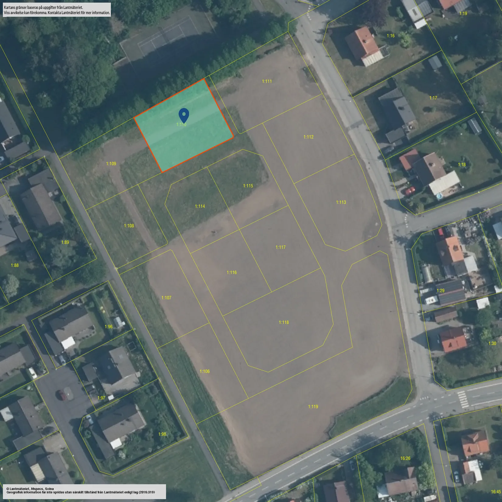 Tomt, SKURUP ÖRSJÖ 1:110, Örsjö, Skurup
