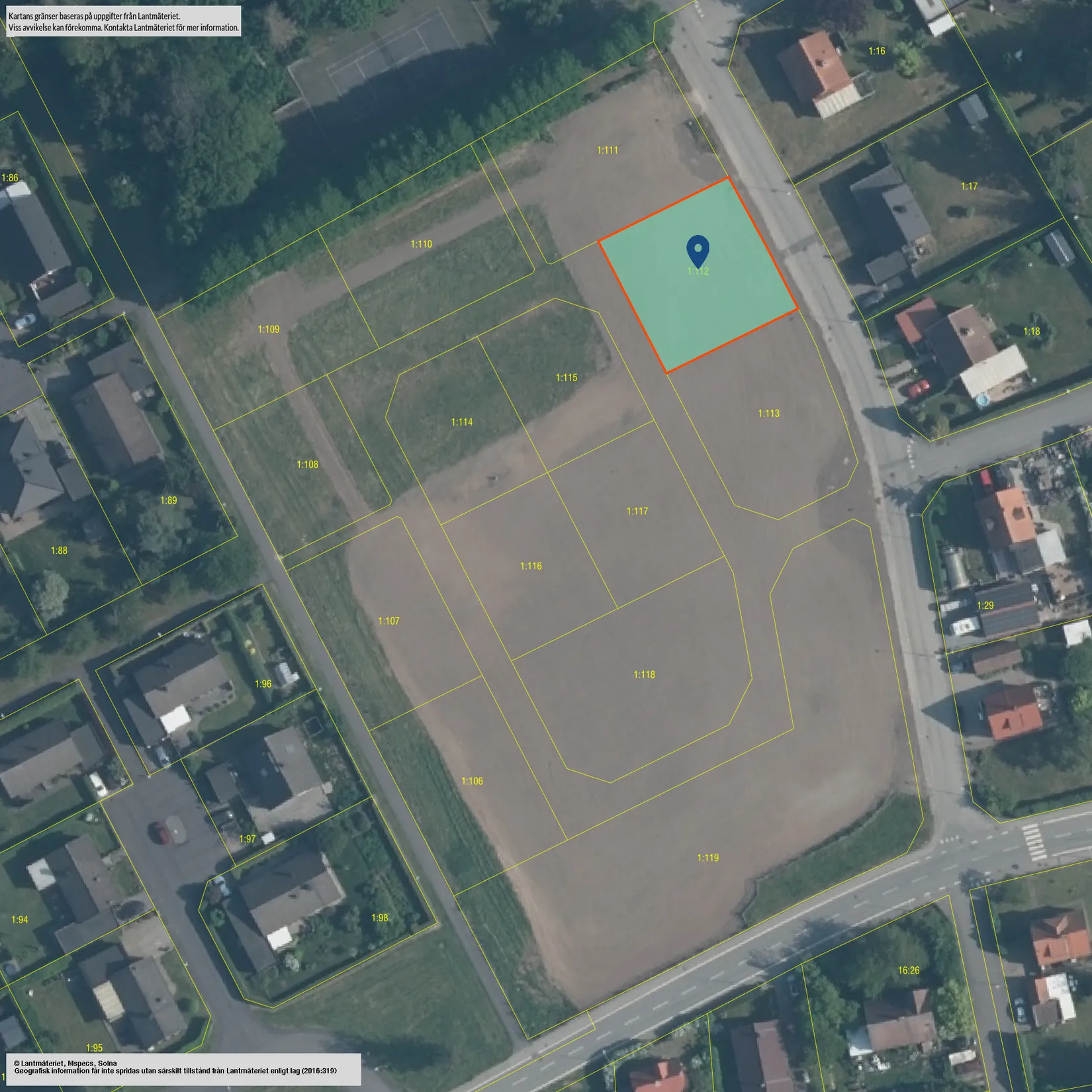Tomt, SKURUP ÖRSJÖ 1:112, Örsjö, Skurup