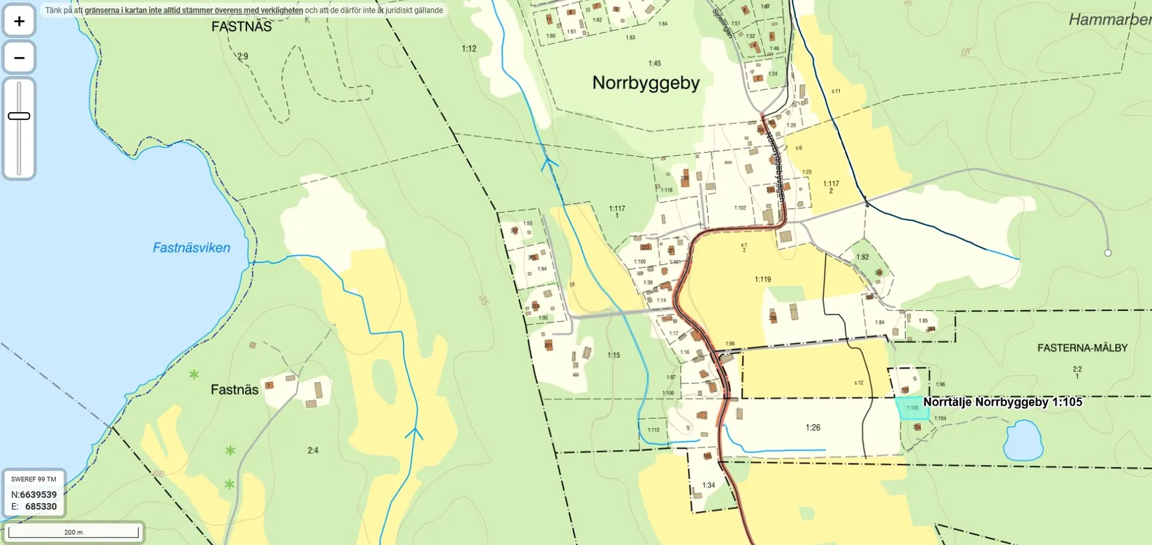Tomt, Norrbyggebyvägen 256, Norrbyggeby, Norrtälje