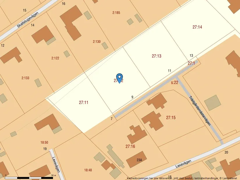 Tomt, Trädgårdsmästarvägen 9, Haverdal, Halmstad