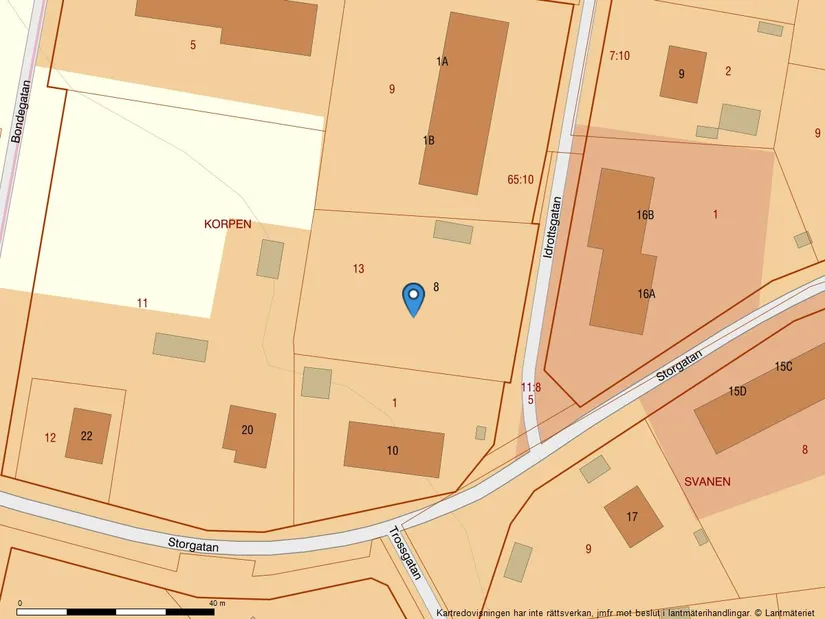 Tomt, Idrottsgatan 8, Västeråkern, Orsa