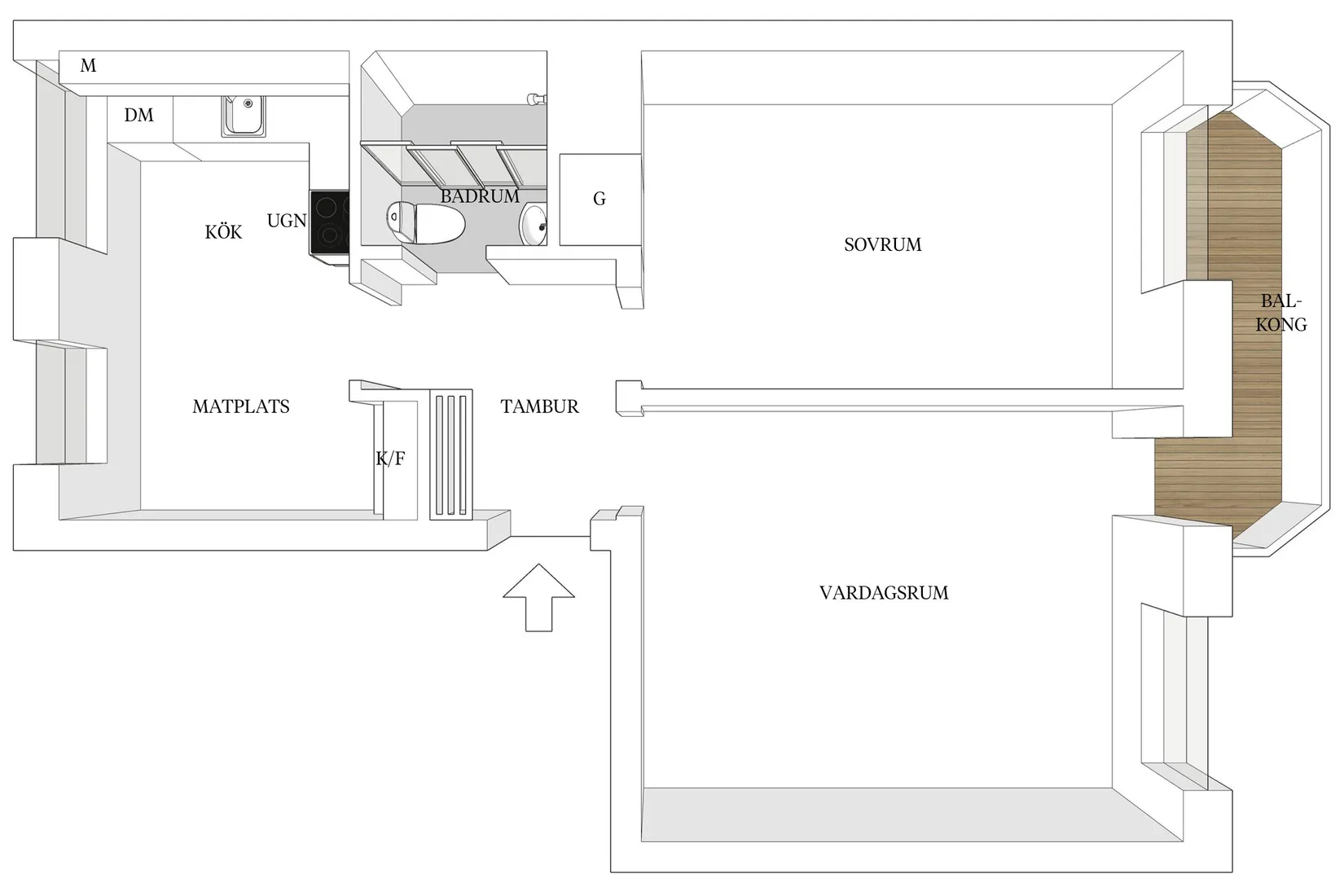Bostadsrätt, Handelsmansgatan 1C, Eneborg, Helsingborg