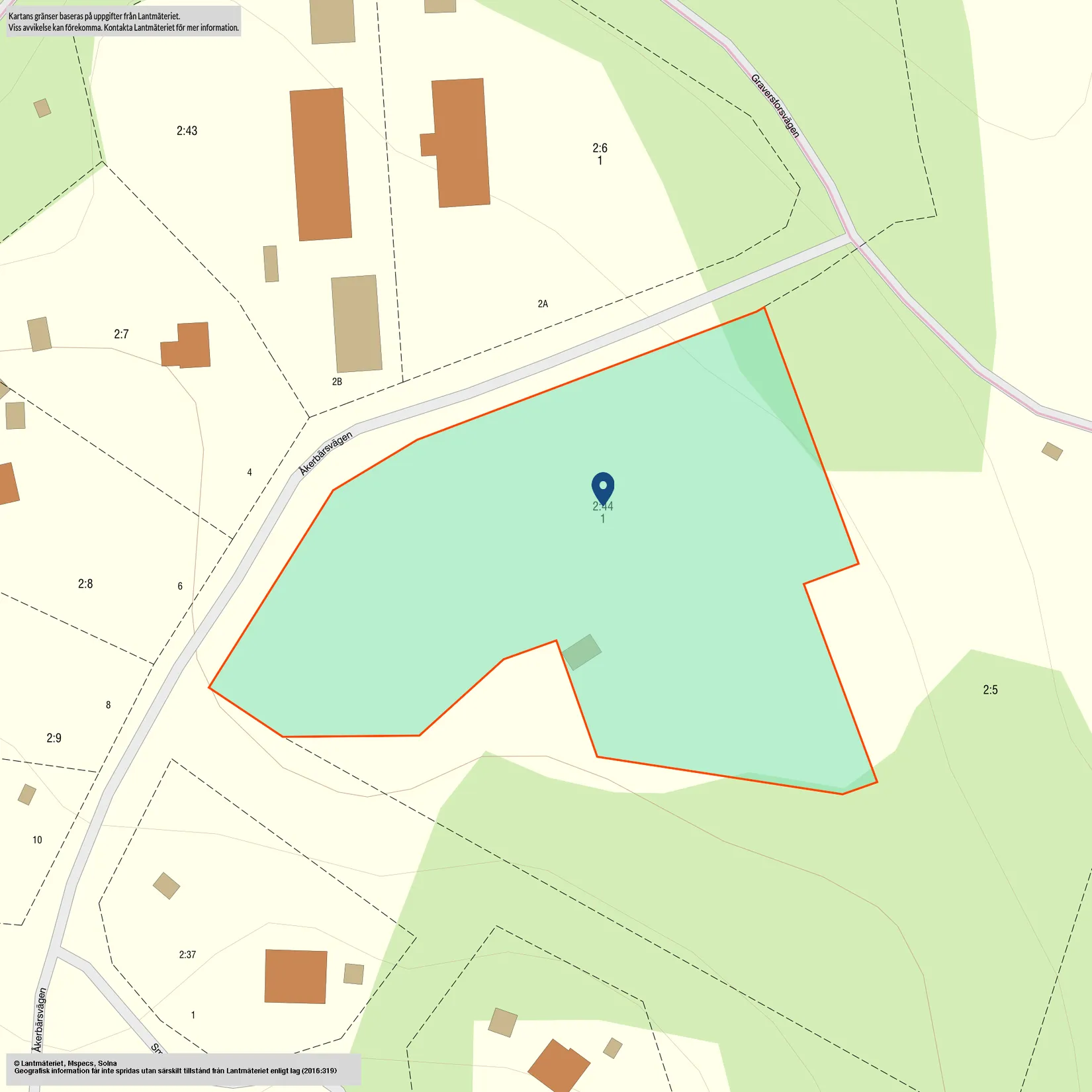 Tomt, Åkerbärsvägen 1, Åby, Norrköping