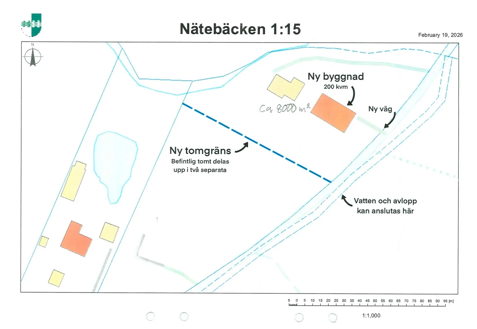 Tomt, Nätebäcken SÅGEN 1, Nätebäcken, Habo