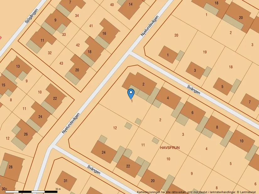 Radhus, Svängen 2, Gustavsfält, Halmstad