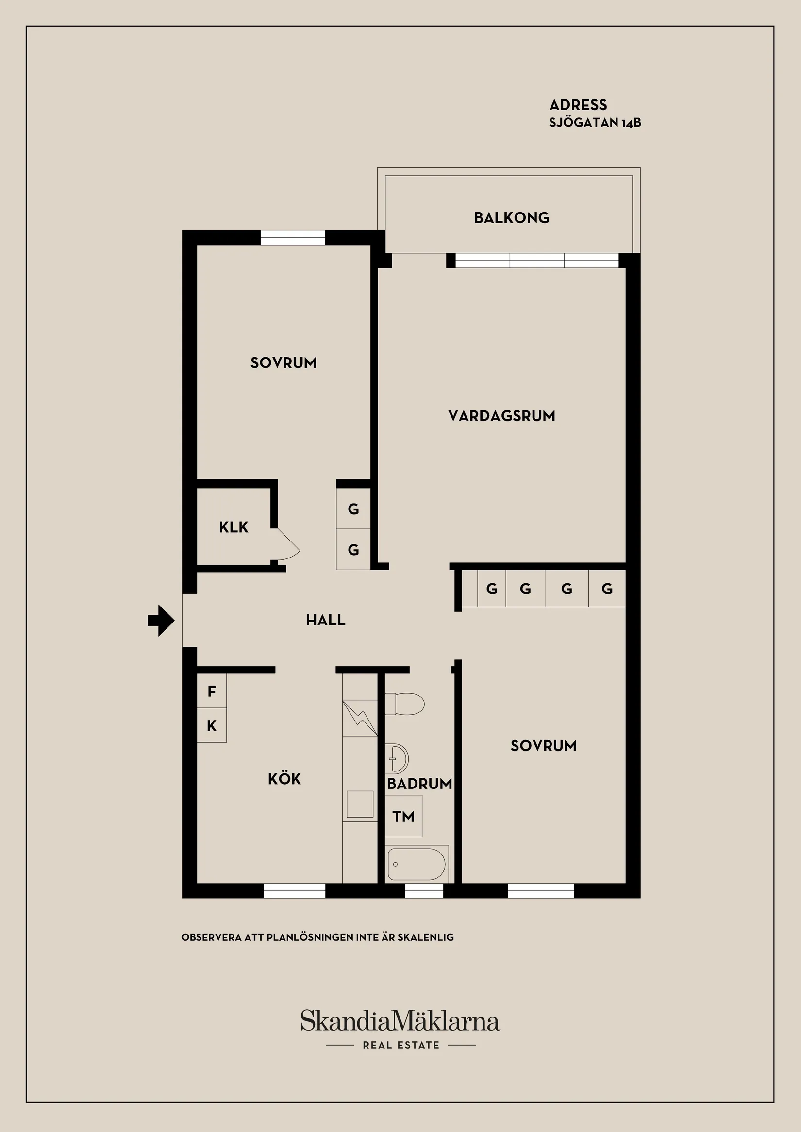 Bostadsrätt, Sjögatan 14B, Oxelösund