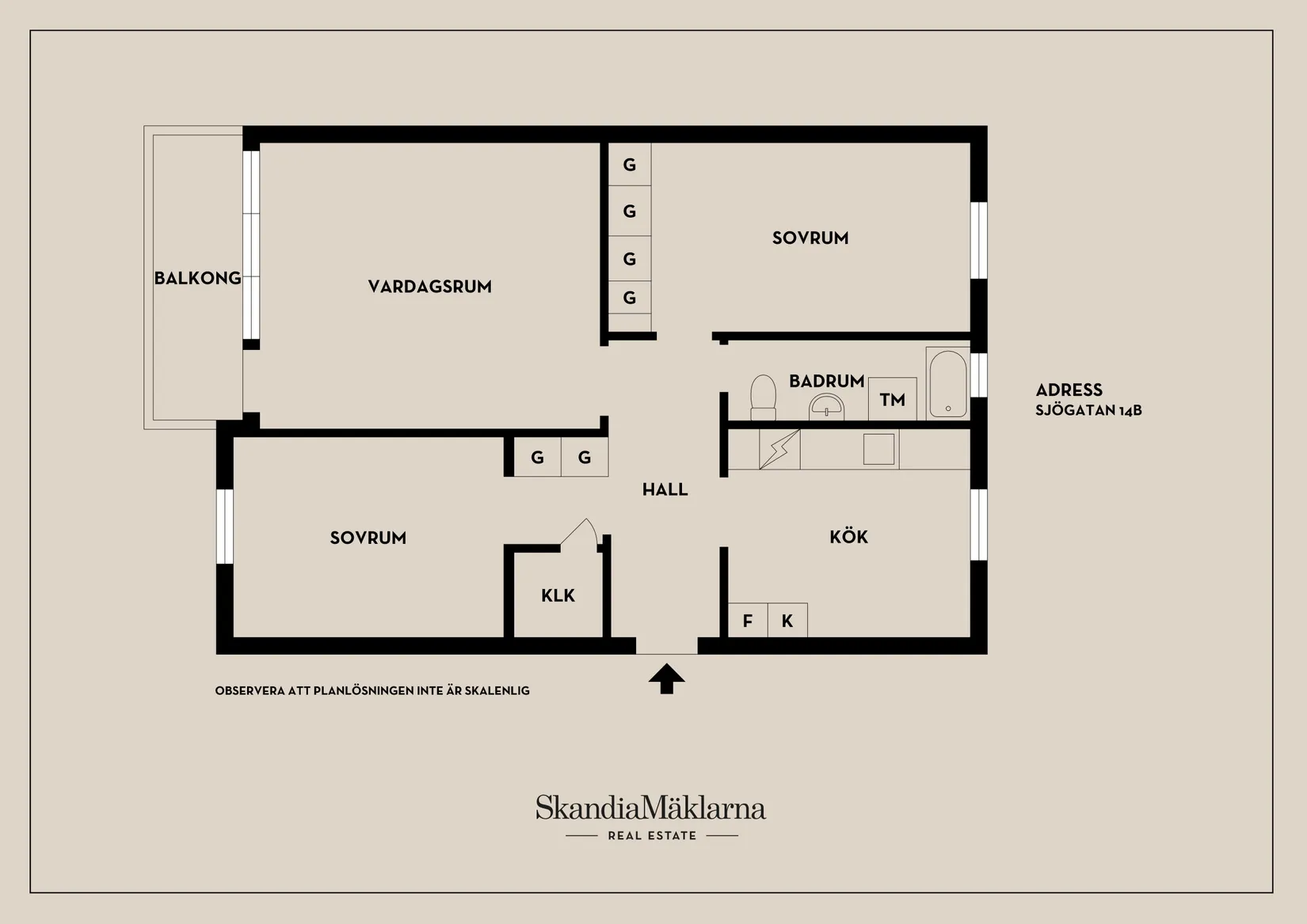 Bostadsrätt, Sjögatan 14B, Oxelösund