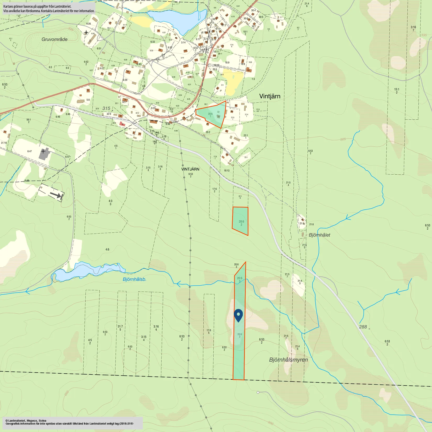Gård/Skog, Vintjärn 84, Vintjärn, Falun