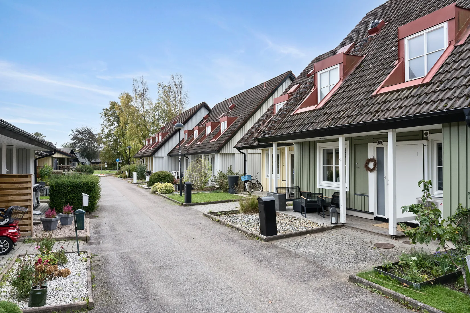 Radhus, Bildhuggarevägen 89, Bäckagård, Halmstad