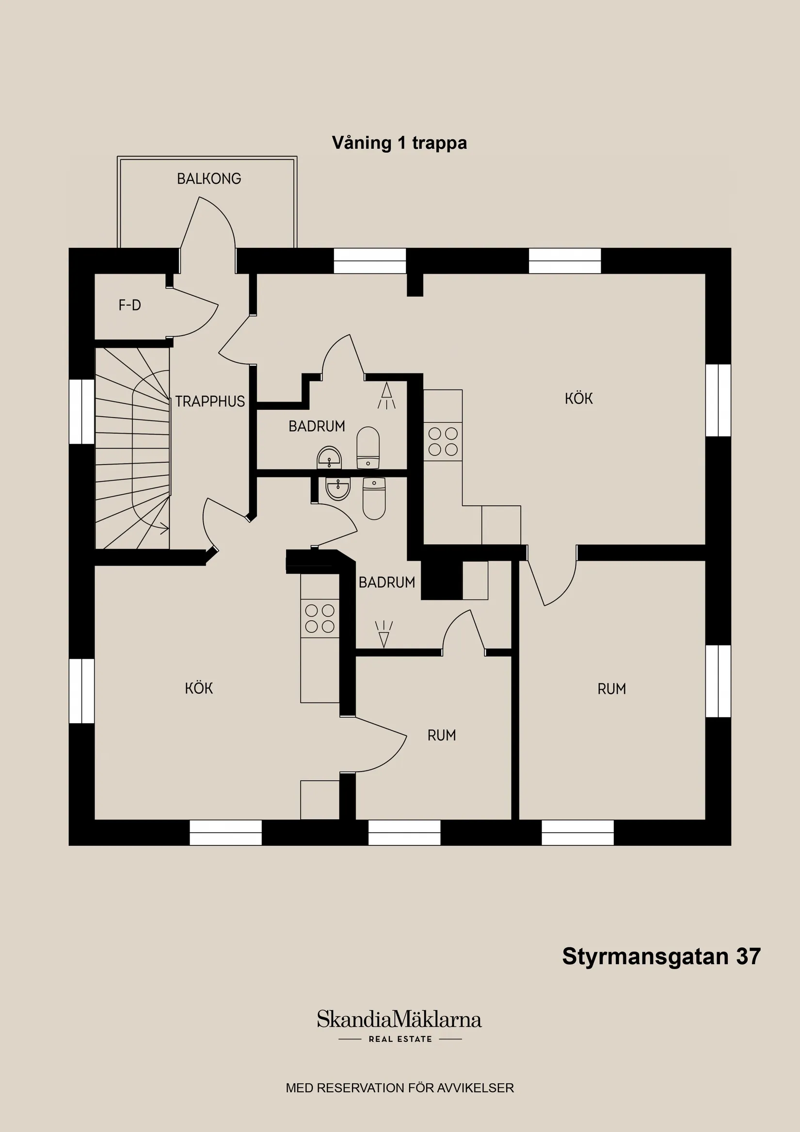 Villa, Styrmansgatan 37, Brynäs, Gävle