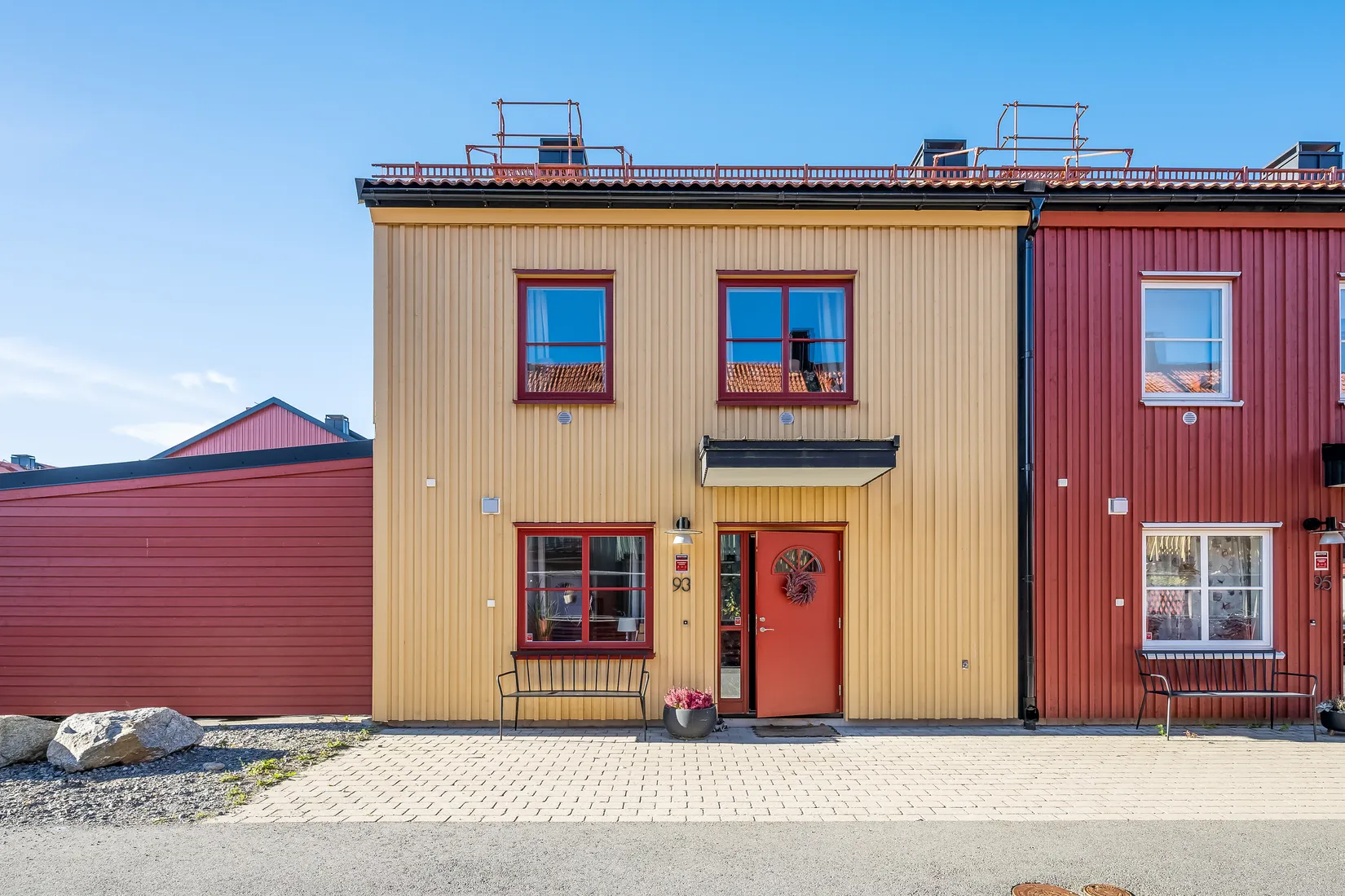 Radhus, Kolonilottsvägen 93, Lillgården, Haninge