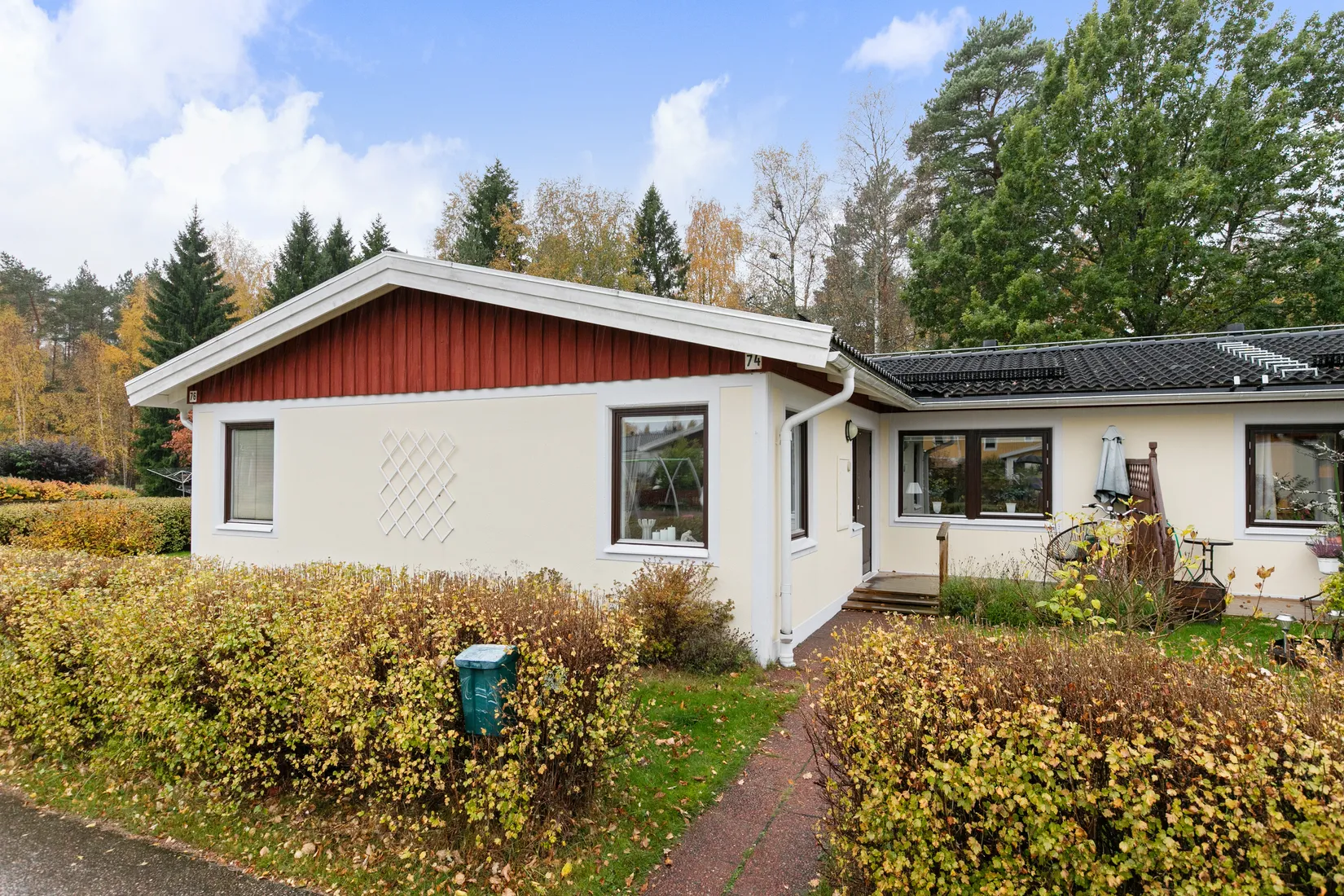 Radhus, Pukslagarvägen 74, Södra Bomhus, Gävle