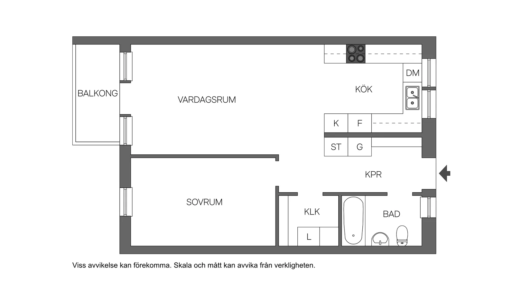 Bostadsrätt, Magasinsgatan 9A, Centrum, Umeå