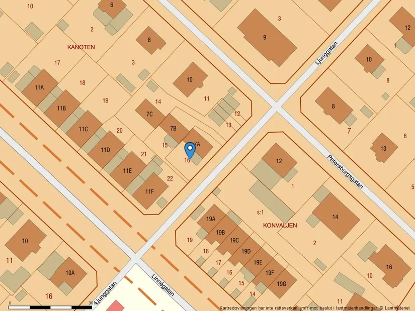 Radhus, Ljunggatan 7A, Nyatorp, Halmstad