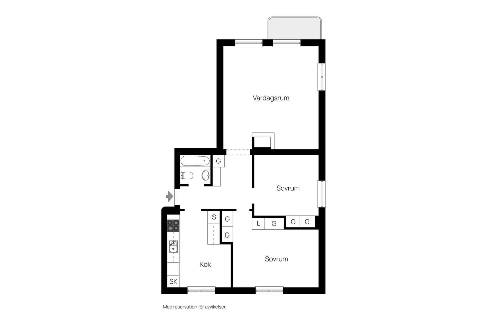Bostadsrätt, Villavägen 39, Kåbo, Uppsala