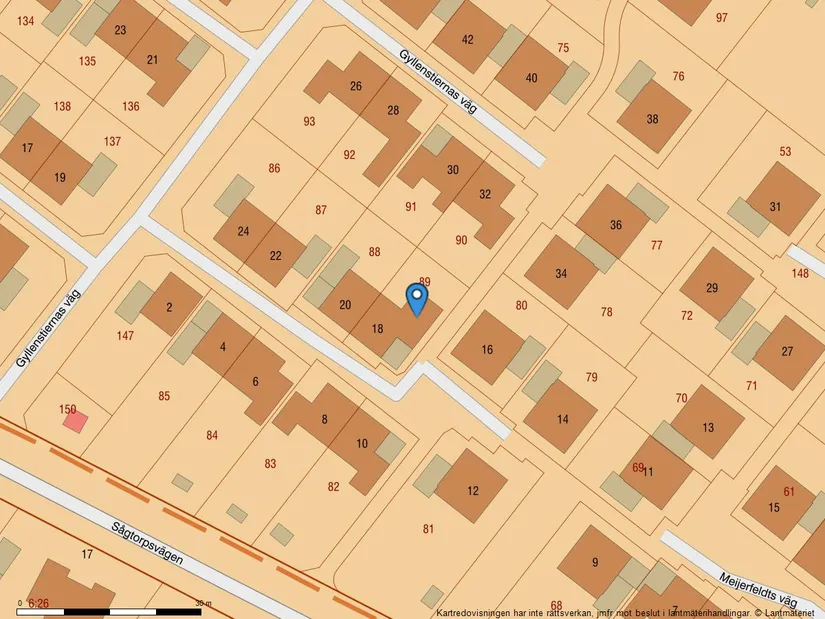 Radhus, Gyllenstiernas väg 18, Näsbypark, Täby