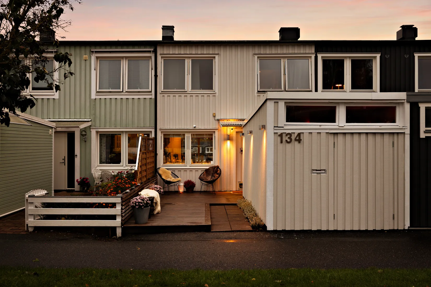 Radhus, Kaprifolvägen 134, Hammerö, Kungsbacka