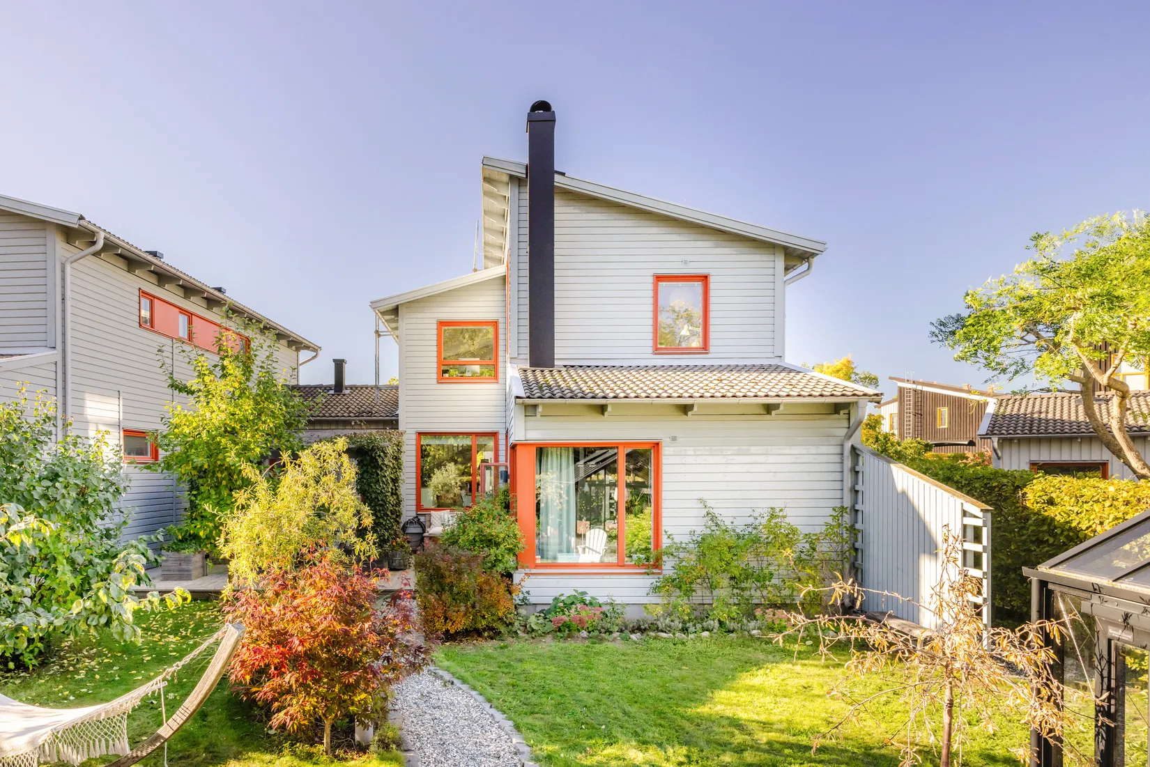 Radhus, Barlows väg 14, Gustavsberg - Farsta Slottsvik, Värmdö