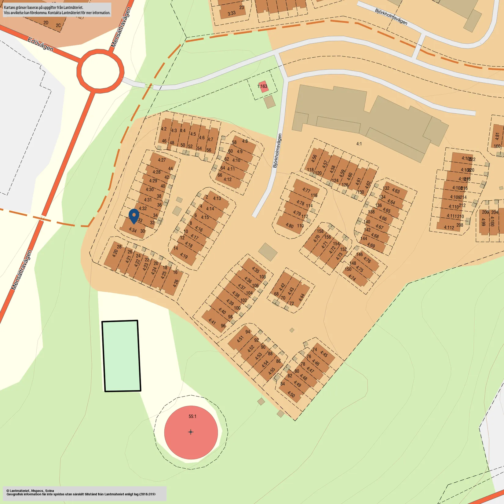 Radhus, Björkholmsvägen 30, Nacka