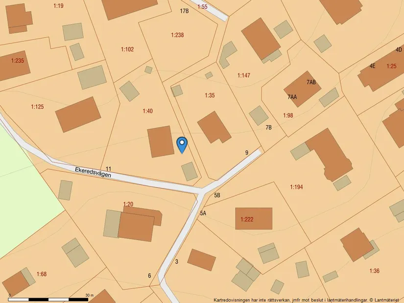 Villa, Ekeredsvägen 11, Gunnilse, Göteborg
