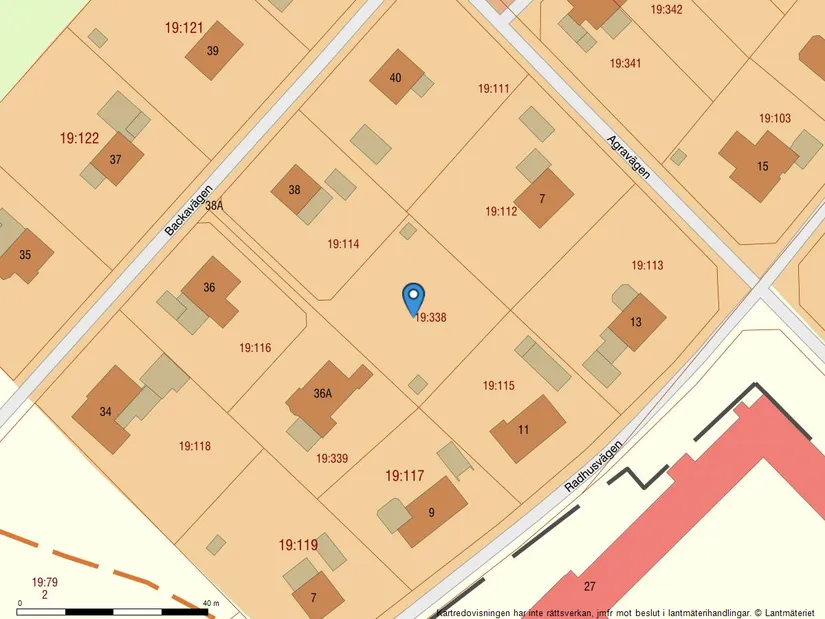 Tomt, Backavägen 38A, Snöstorp, Halmstad