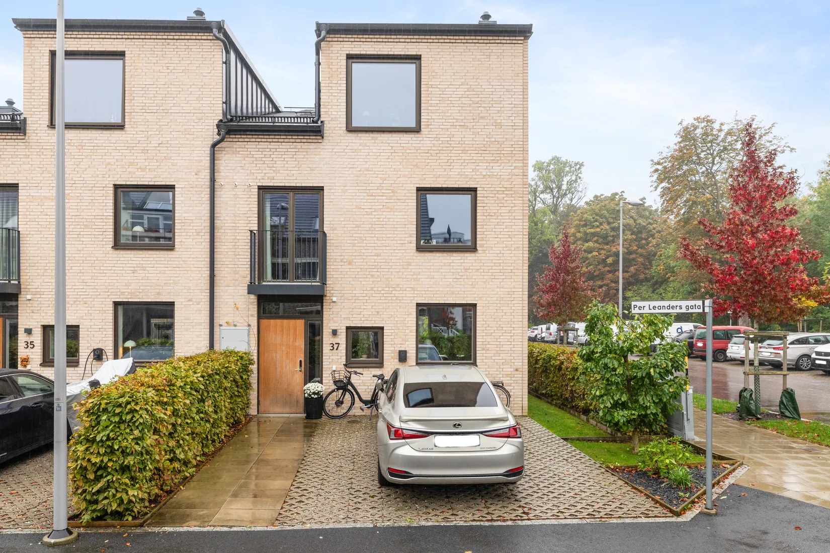 Radhus, Per Leanders gata 37, Trädgårdsstaden, Ystad
