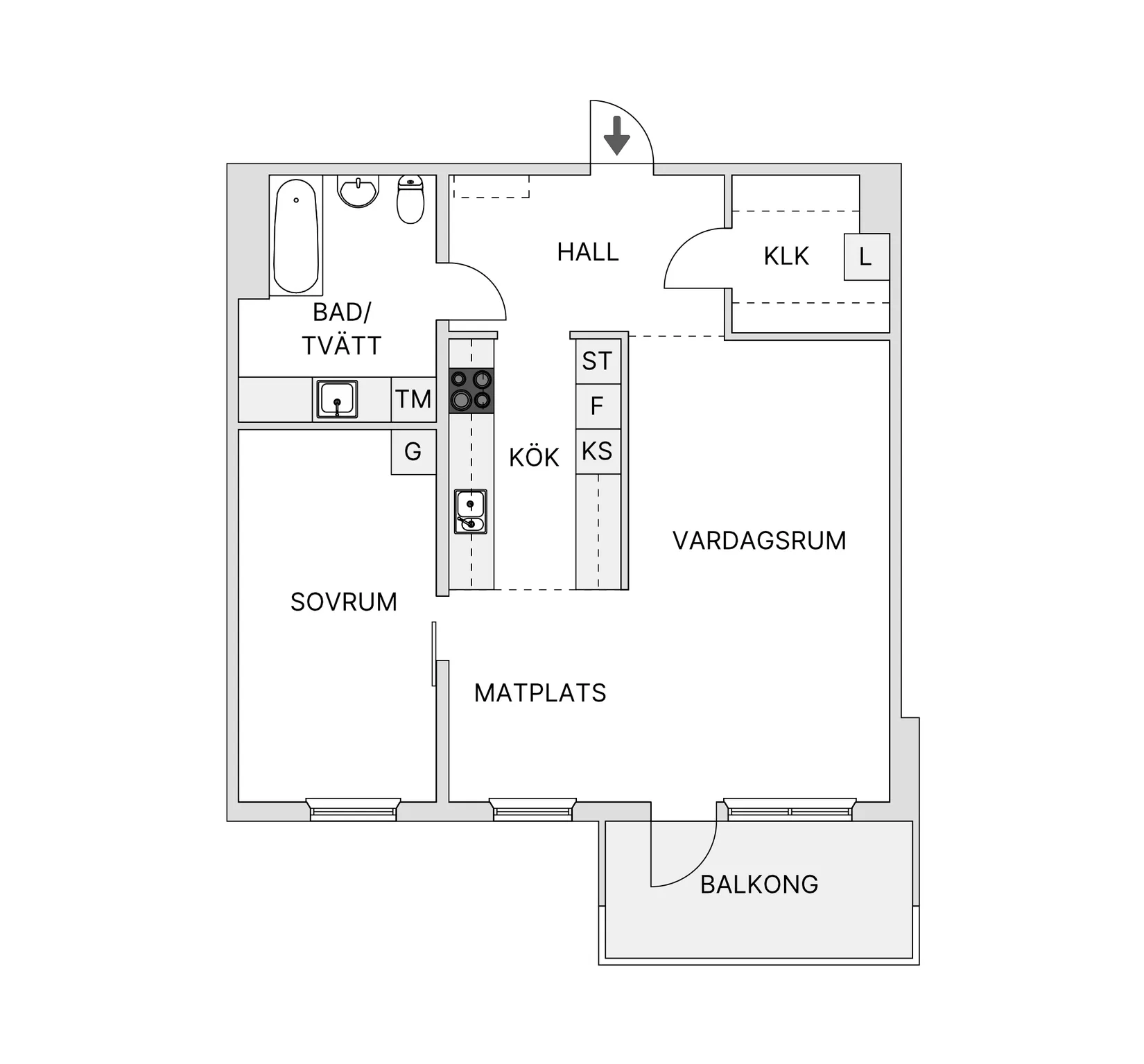 Bostadsrätt, Bruksvägen 3A, Surte, Ale