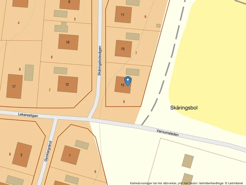 Villa, Skäringsbolsvägen 15, Kurlanda, Kristinehamn