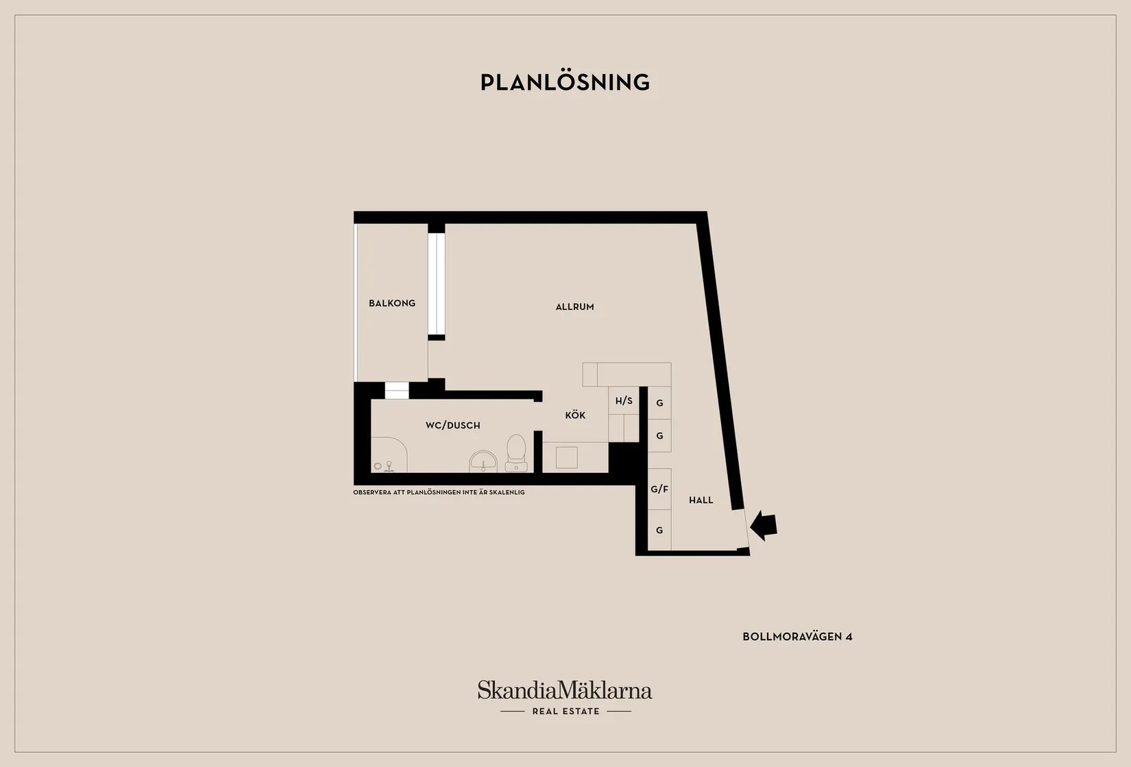 Bostadsrätt, Bollmoravägen 4, Centrala Tyresö, Tyresö