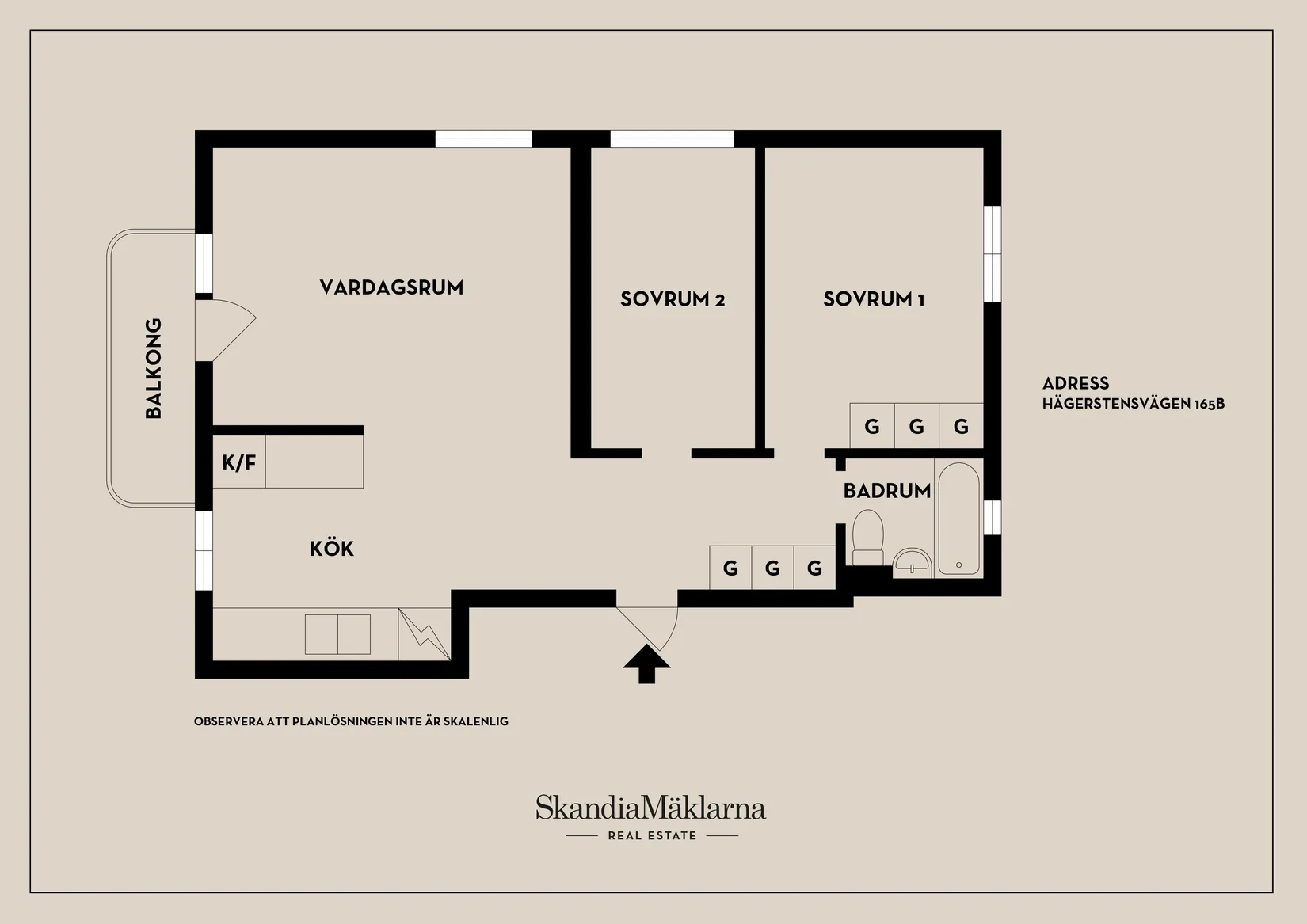 Bostadsrätt, Hägerstensvägen 165B, Aspudden, Stockholm
