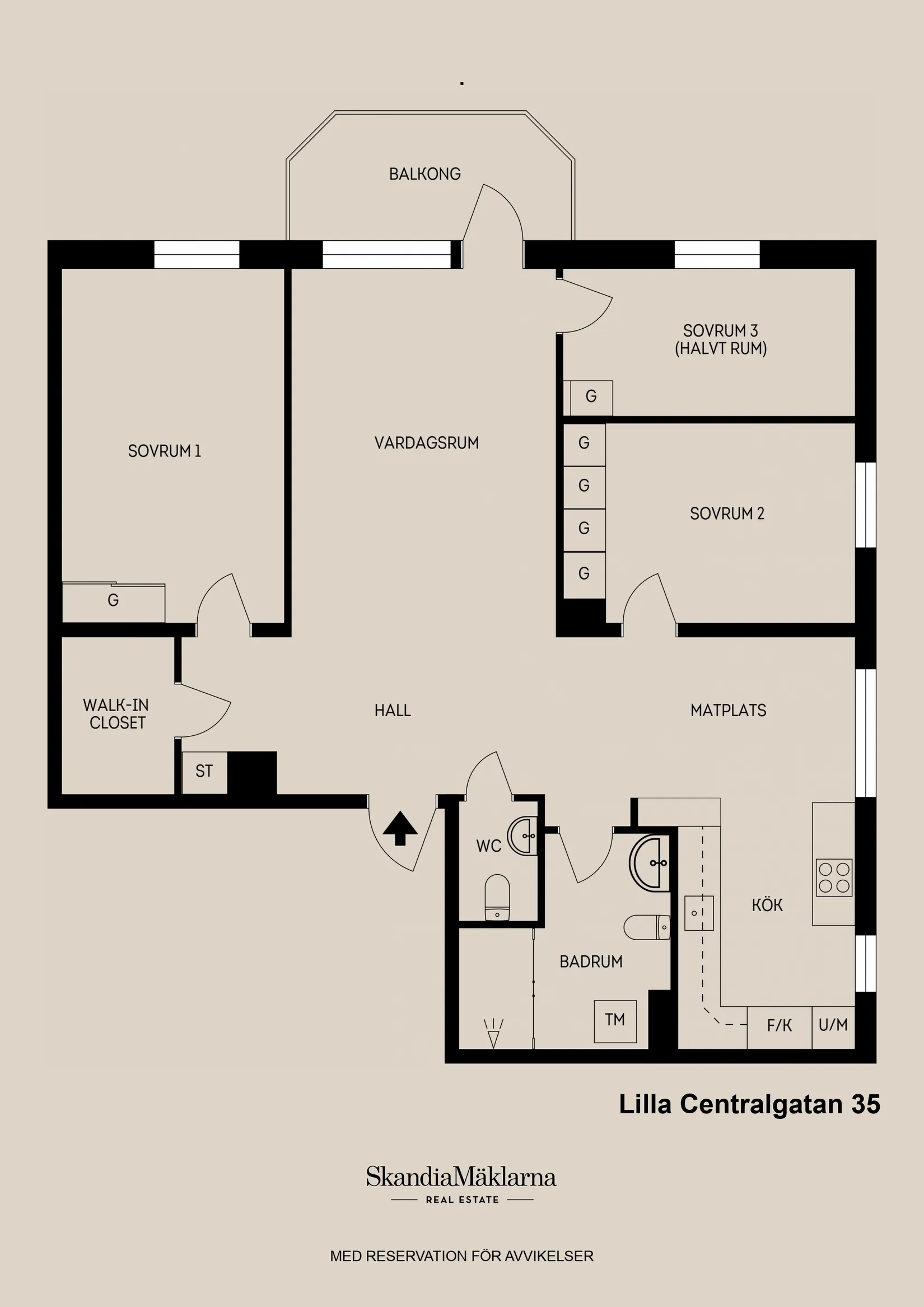 Bostadsrätt, Lilla Centralgatan 35, Söder, Gävle