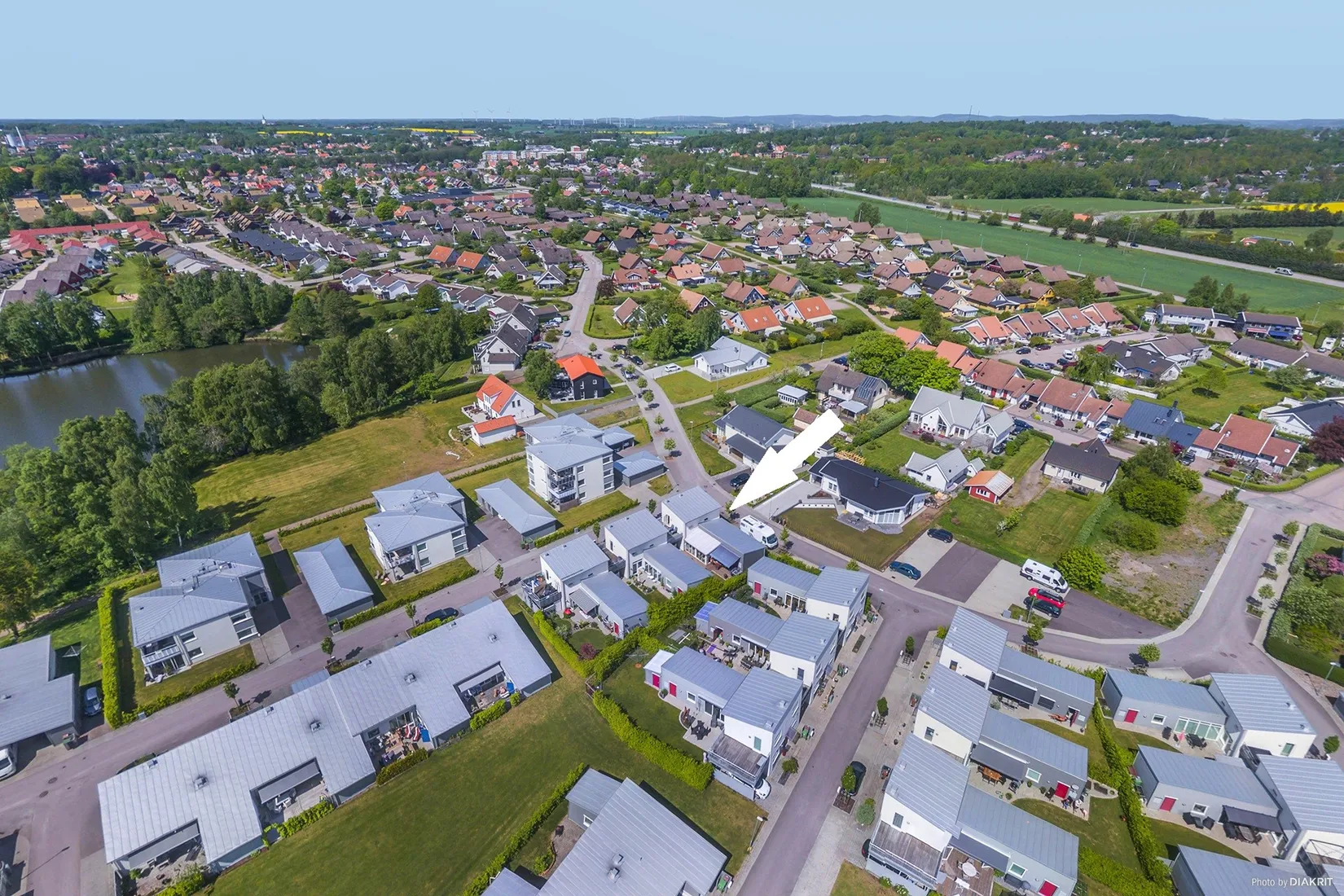 Radhus, Angelikavägen 2, Nyby Gärde, Falkenberg